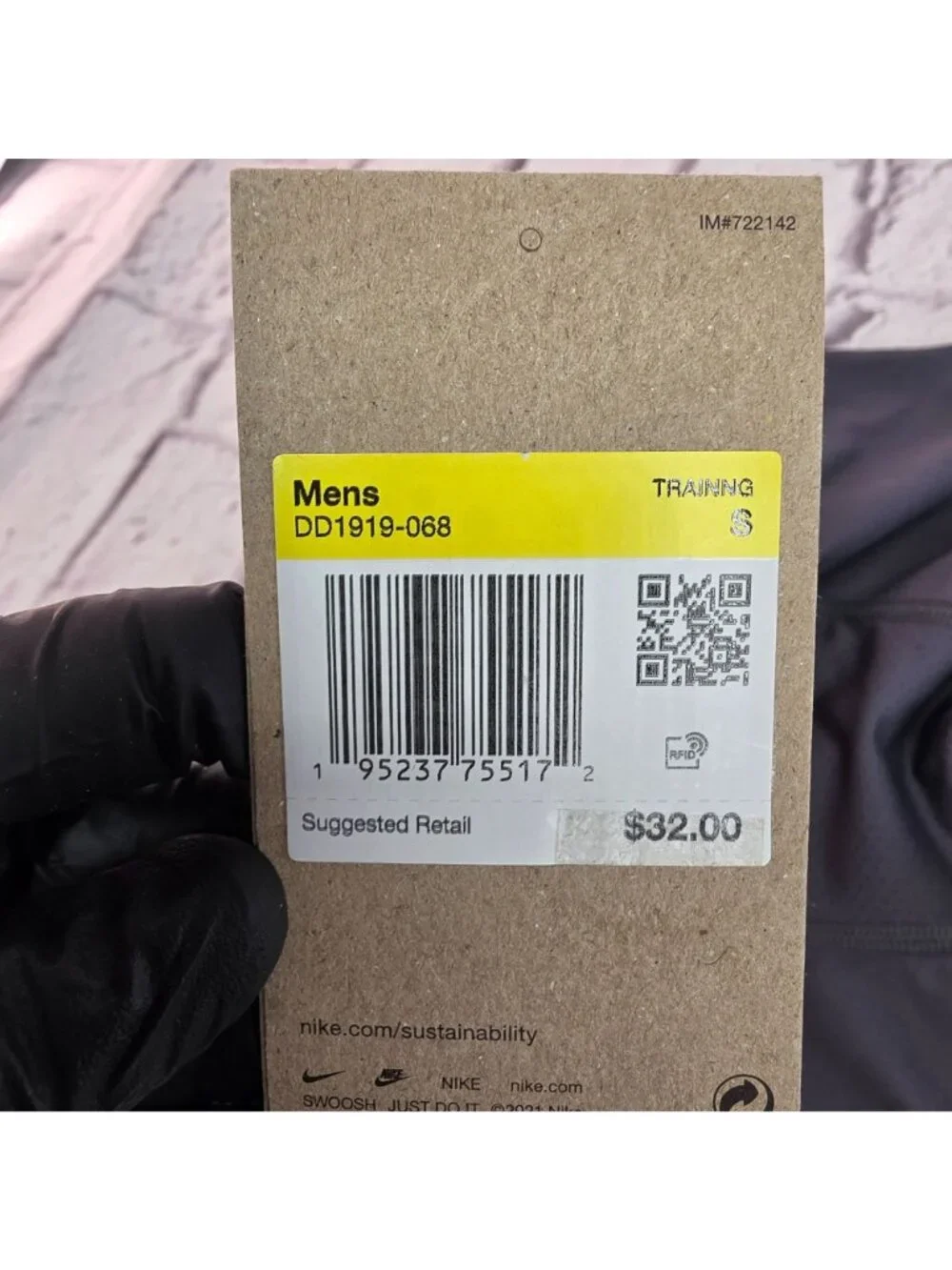 Nike Pro Mens Training Tights Leggings Gray Size S With Tag